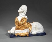 SEVRES-STYLE BISCUIT AND GILT