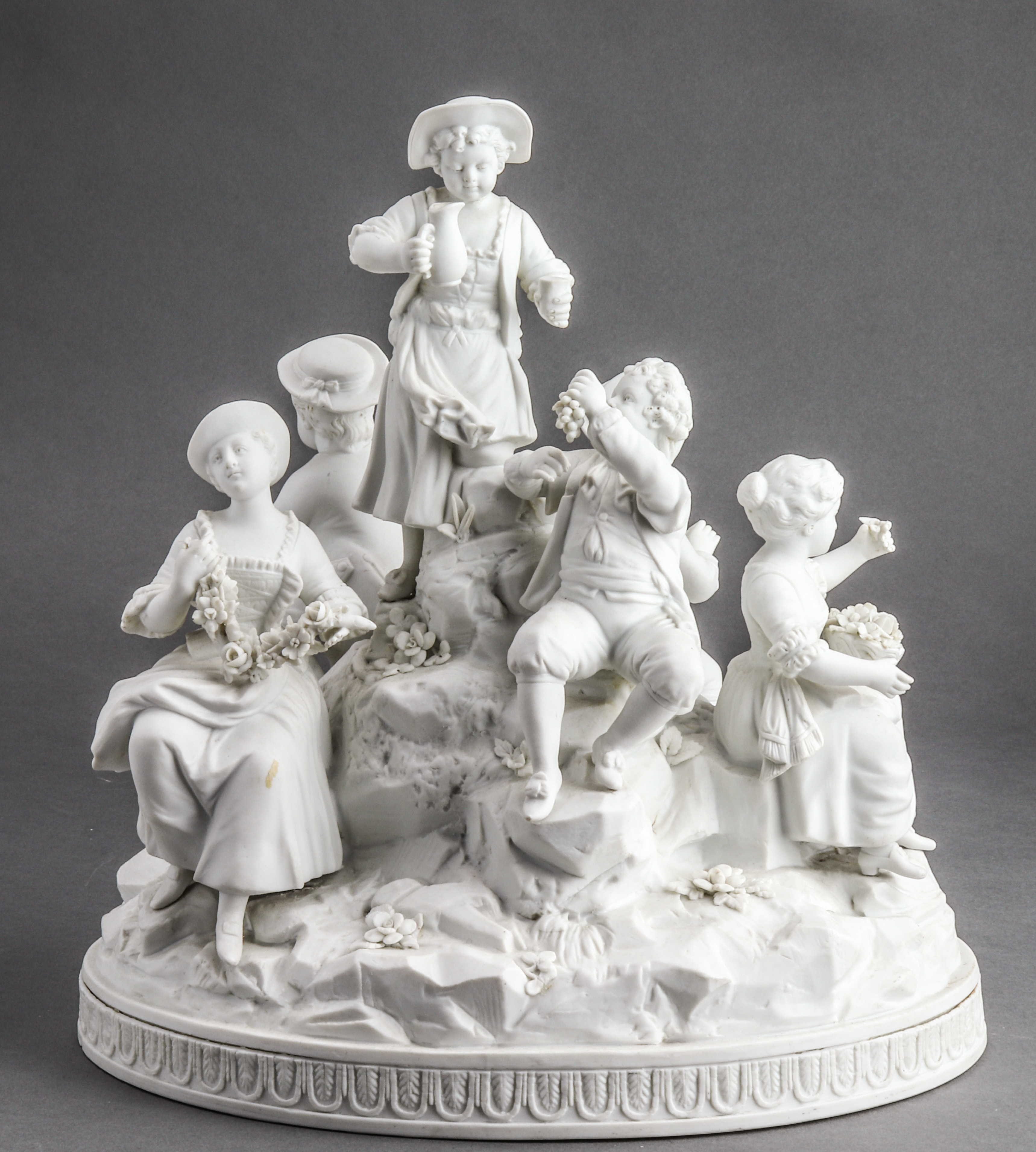 SEVRES STYLE BISQUE PORCELAIN