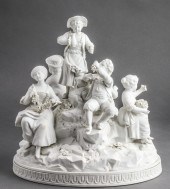 SEVRES STYLE BISQUE PORCELAIN