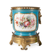 SEVRES STYLE BLEU CELESTE FIGU