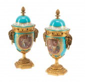 SEVRES-STYLE BRONZE-MOUNTED PO