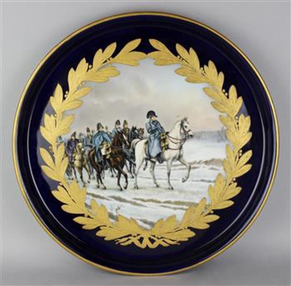SEVRES STYLE COBALT BLUE GROUND