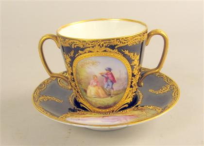 Sevres style cobalt trembleuse