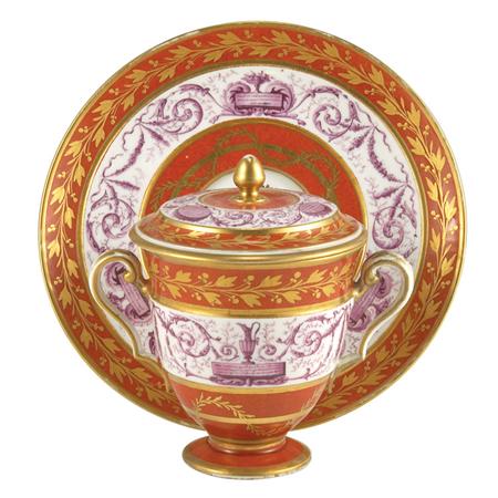 Sevres Style Gilt and Enamel