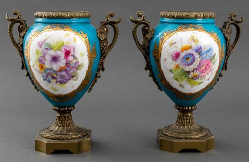 SEVRES STYLE GILTMETAL MOUNTED