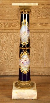SEVRES STYLE HAND PAINTED PORC