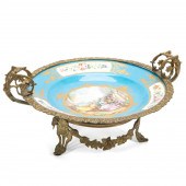 SEVRES STYLE ORMOLU MOUNTED CE