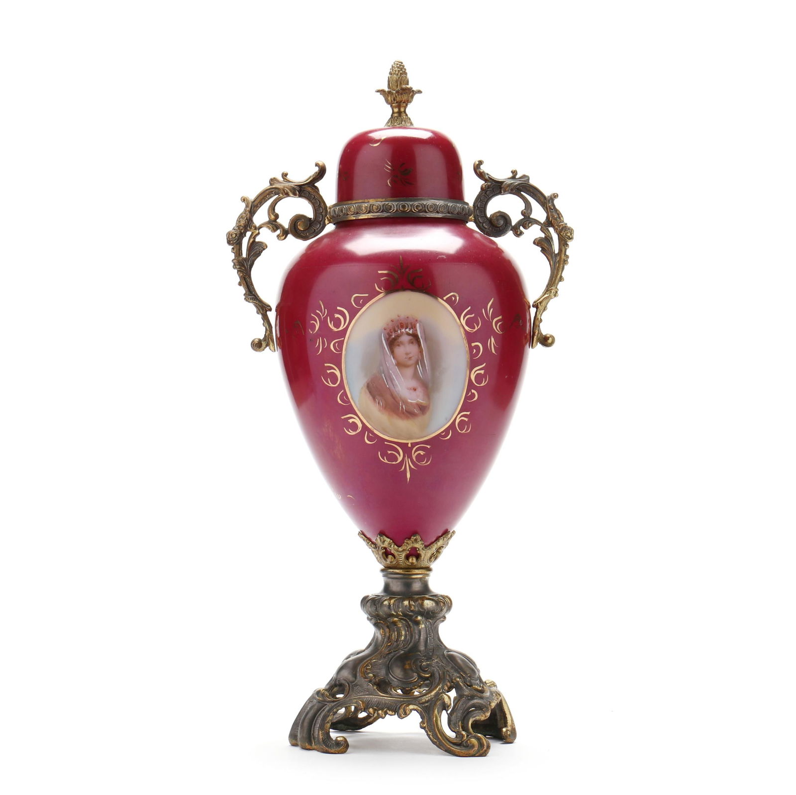SEVRES STYLE ORMOLU MOUNTED