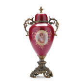 SEVRES STYLE ORMOLU MOUNTED PO