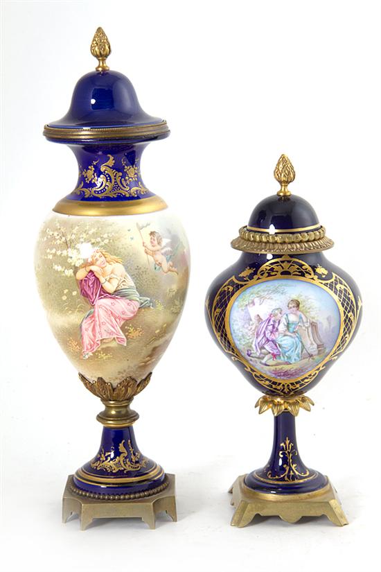 Sevres style ormolu-mounted