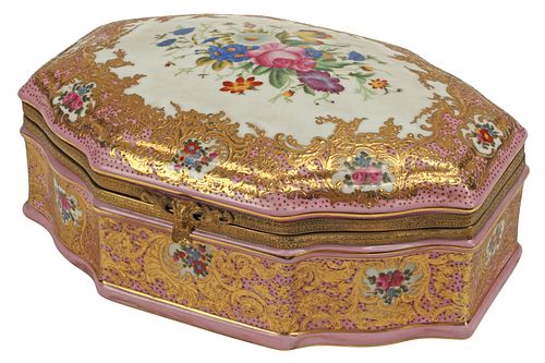 SEVRES-STYLE PARCEL-GILT