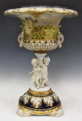 SEVRES STYLE PARCEL-GILT PORCE