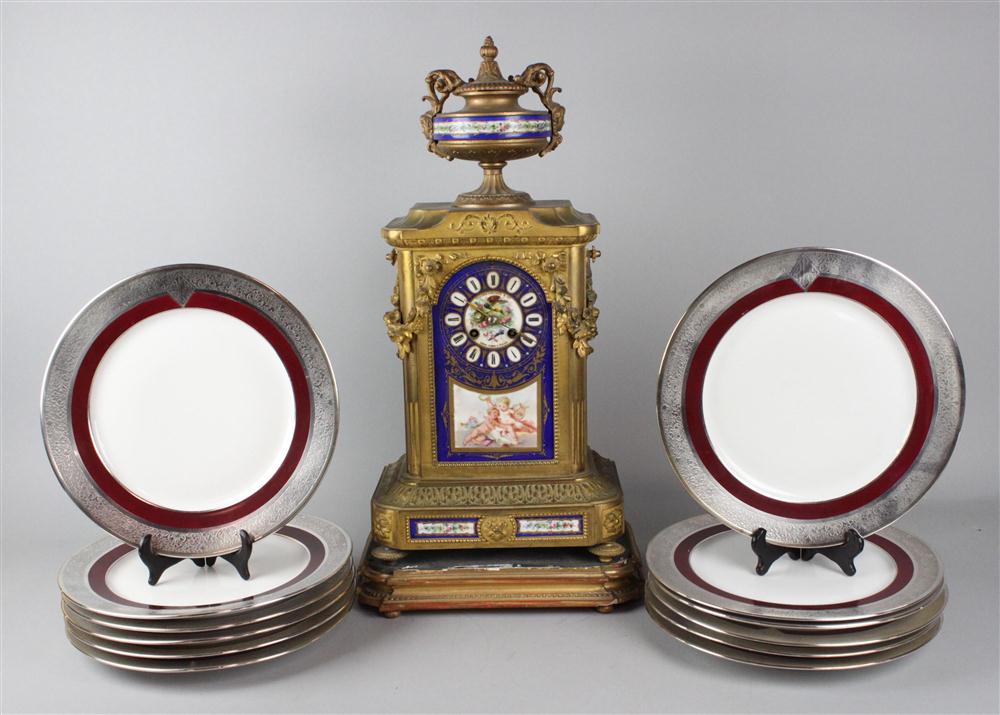 SEVRES STYLE PORCELAIN AND GILT