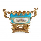 SÈVRES STYLE PORCELAIN AND GIL
