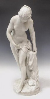 SEVRES STYLE PORCELAIN BATHER