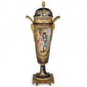 SEVRES STYLE PORCELAIN COBALT