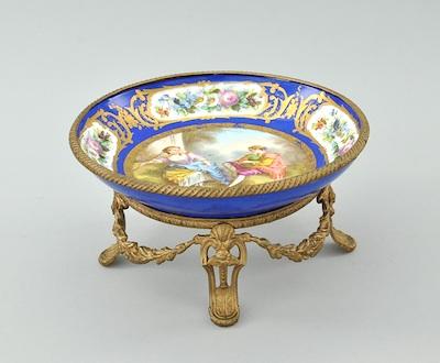 Sevres Style Porcelain Compote on a