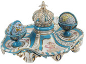 SEVRES STYLE PORCELAIN ECRITOI