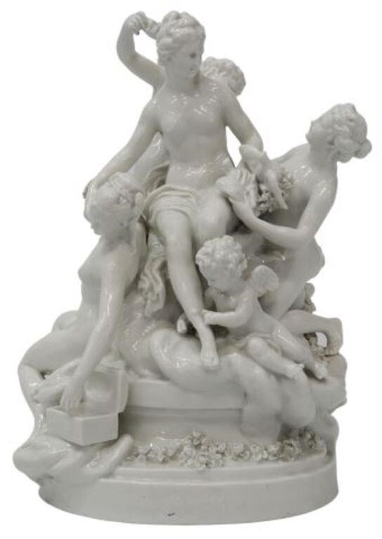 SEVRES STYLE PORCELAIN FIGURE GROUP