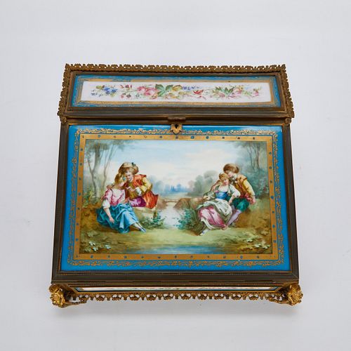 SEVRES STYLE PORCELAIN & GILT