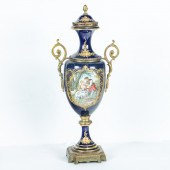 SEVRES STYLE PORCELAIN GILT BR