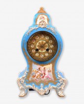 SEVRES STYLE PORCELAIN MANTEL