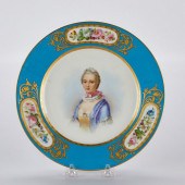 SEVRES STYLE PORCELAIN PLATE D