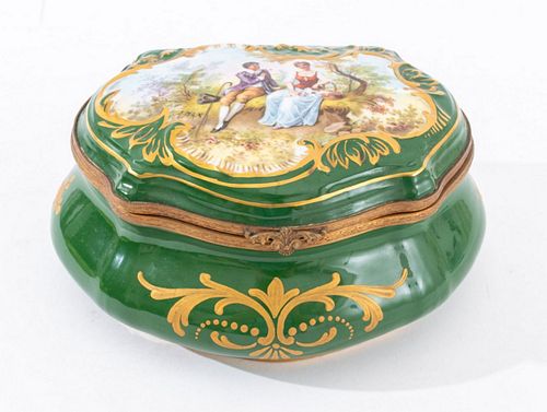 SEVRES STYLE PORCELAIN TRINKET