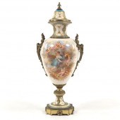 SEVRES STYLE PORCELAIN URN, PA
