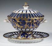 SEVRES STYLE TUREEN AND UNDERP