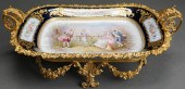 SEVRES TYPE COBALT AND GILT DE