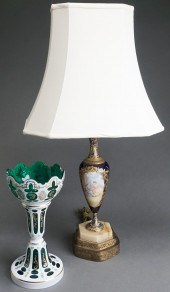SEVRES TYPE COBALT GROUND PORC