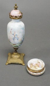 SEVRES TYPE GILT METAL MOUNTED