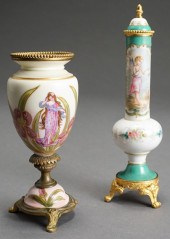 SEVRES-TYPE ORMOLU MOUNTED AND