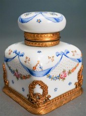 SEVRES TYPE ORMOLU MOUNTED INK