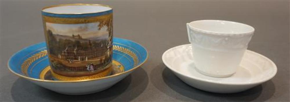 SEVRES TYPE PORCELAIN DEMITASSE CUP