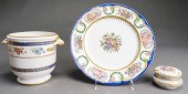 SEVRES TYPE PORCELAIN PLATE, J
