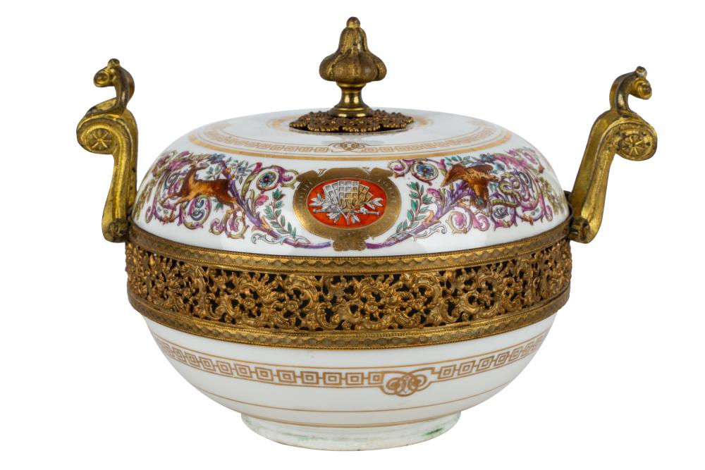SEVRES WHITE-GROUND PORCELAIN