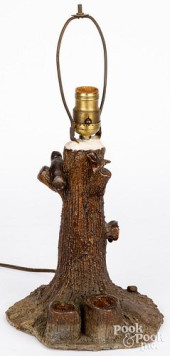 SEWER TILE TREE TABLE LAMP, EA