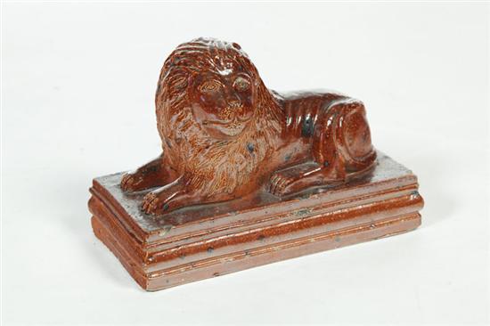 SEWERTILE LION.  Ohio  early 20th