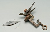 Sewing bird, tatting shuttle: