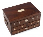 SEWING BOX 19TH CENTURY HEIGHT