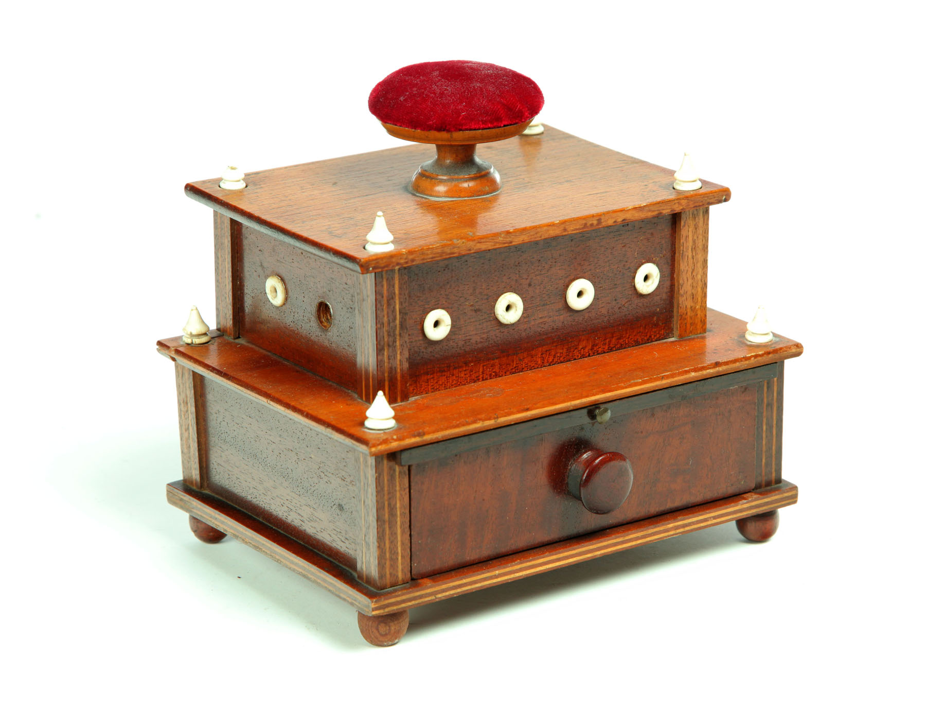 SEWING BOX.  American  19th century