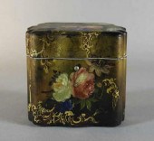 SEWING BOX WITH HAND PAINTED F