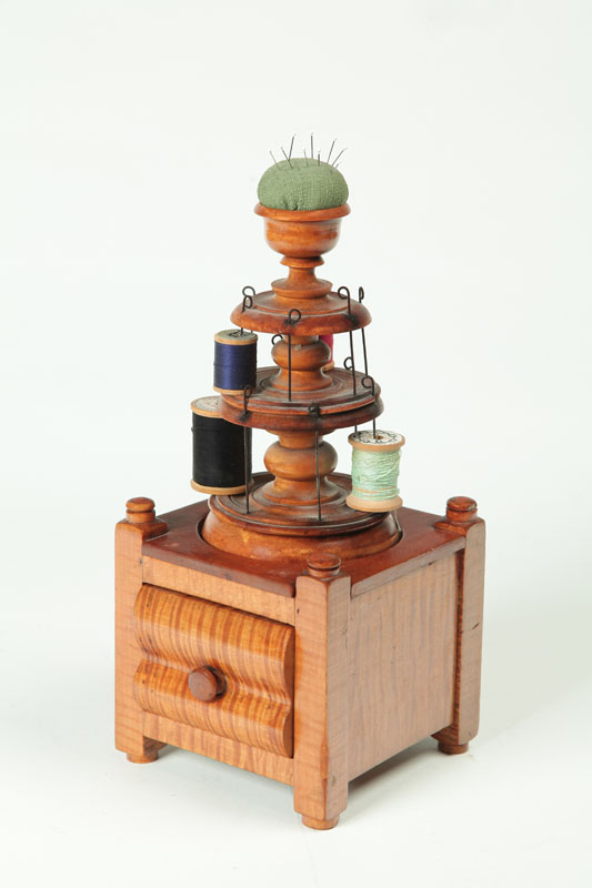 SEWING CADDY.  Ohio  mid 19th