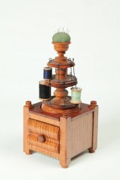 SEWING CADDY.  Ohio  mid 19th
