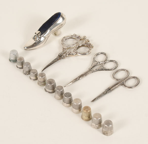 Sewing items including a Gorham