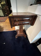 SEWING STAND, EMPIRE, DROP LEA