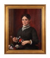 SEYMOUR J. GUY 'LADY W/ FLOWER