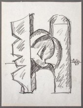 SEYMOUR LIPTON SCULPTURE STUDY